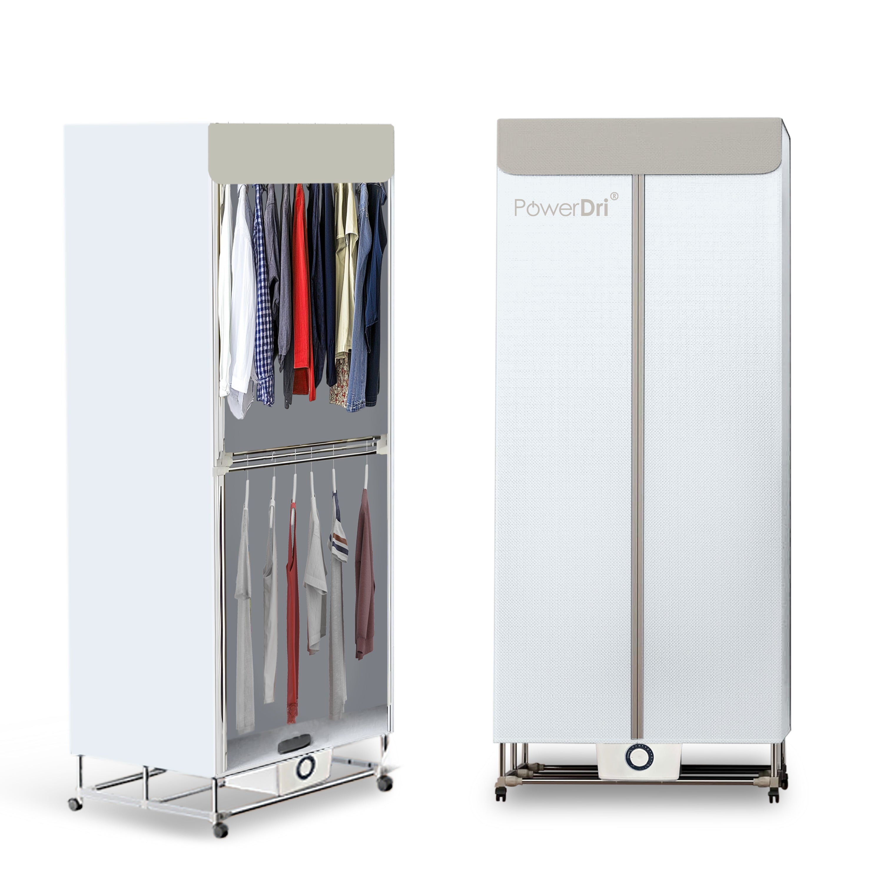 Electric Clothes Dryer 2-Tier Foldable Heated Drying Laundry Airer Rack Cover