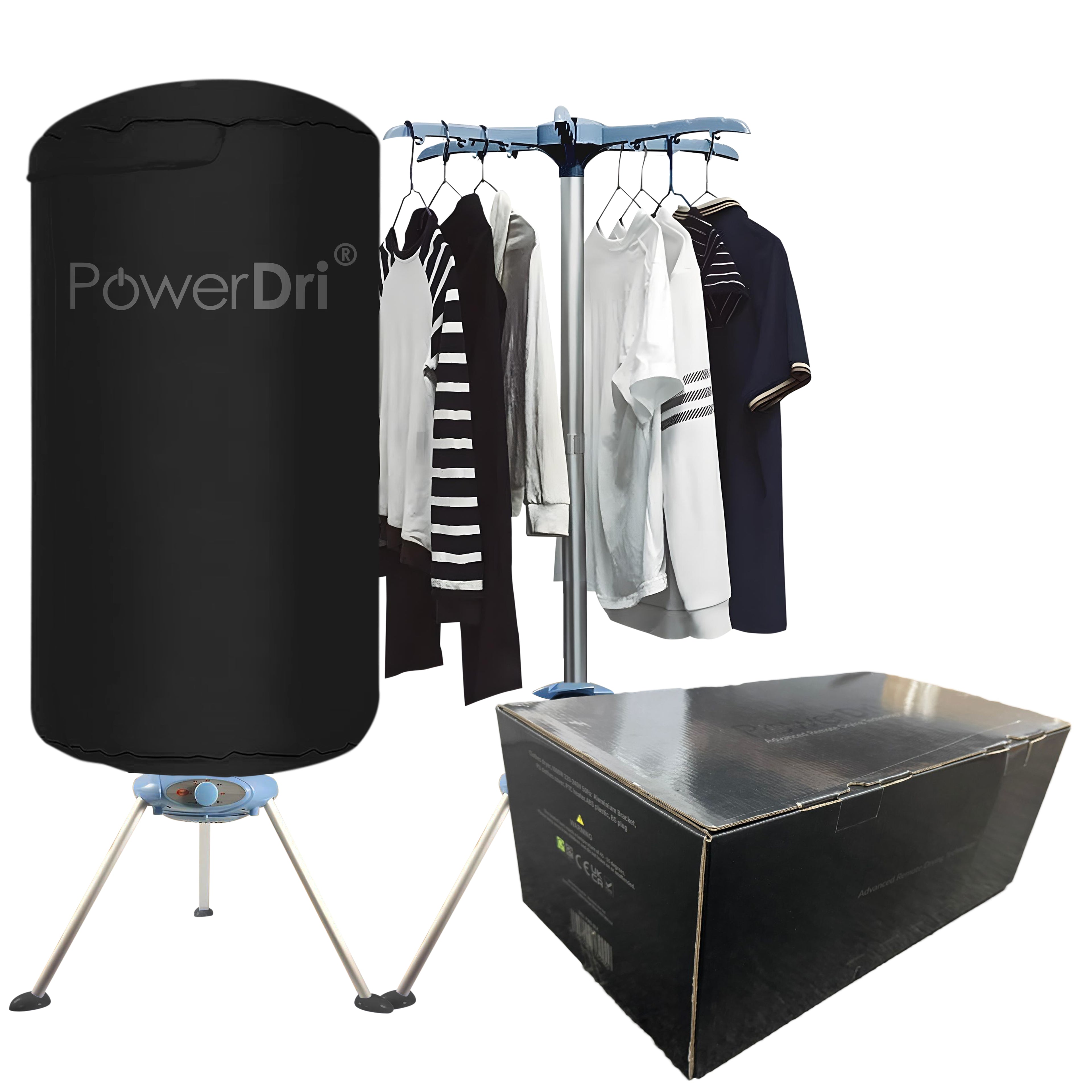 ELECTRIC CLOTHES DRYER 15KG - BLACK