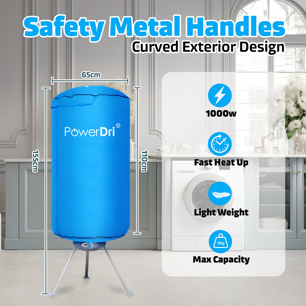 ELECTRIC CLOTHES DRYER 15KG - BLUE