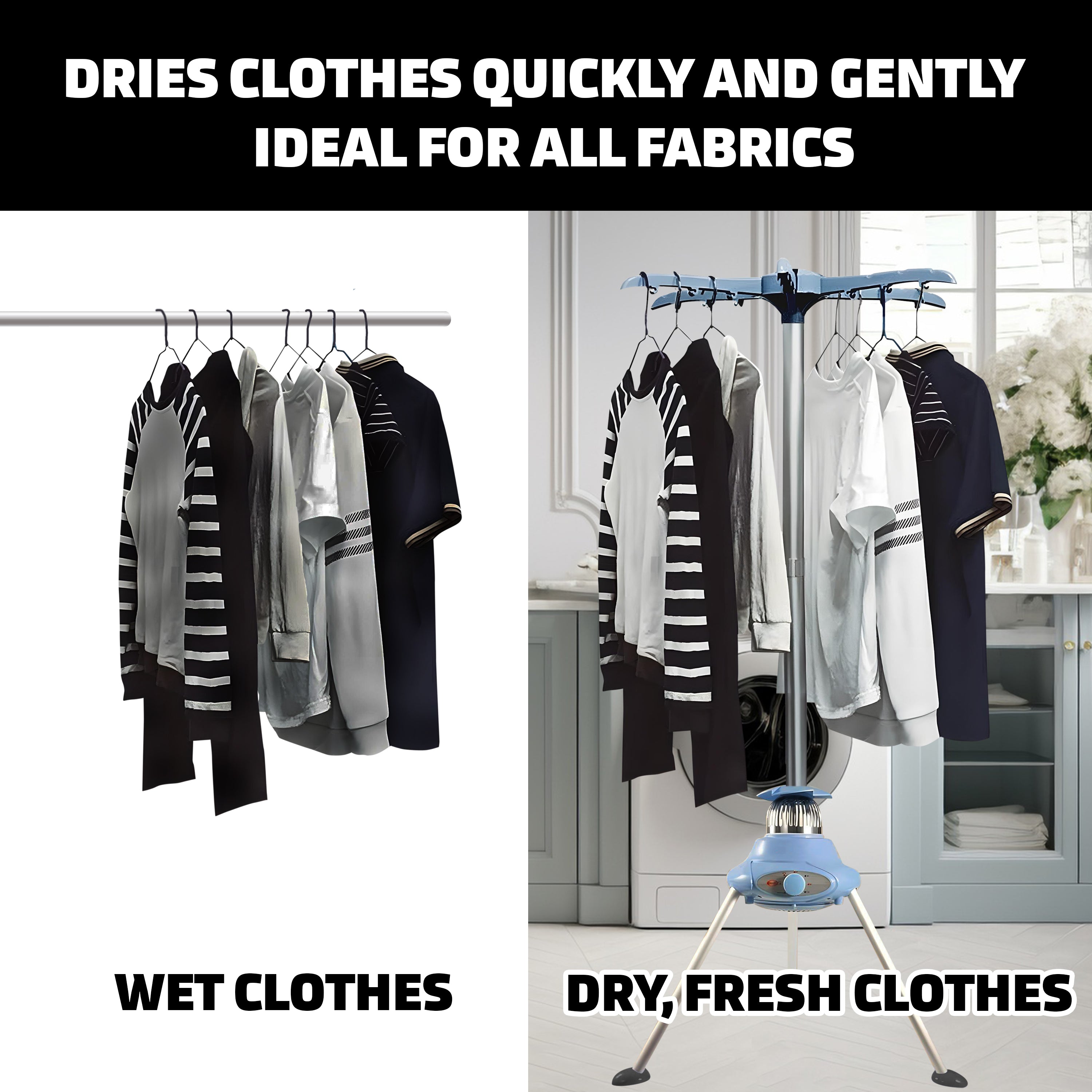 ELECTRIC CLOTHES DRYER 15KG - BLACK